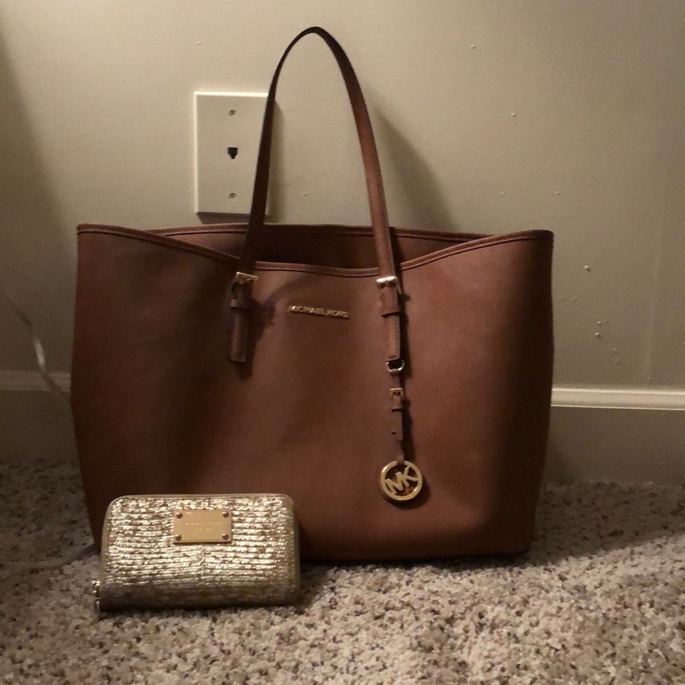 Michael Kors Large Saffiano Leather Travel Tote